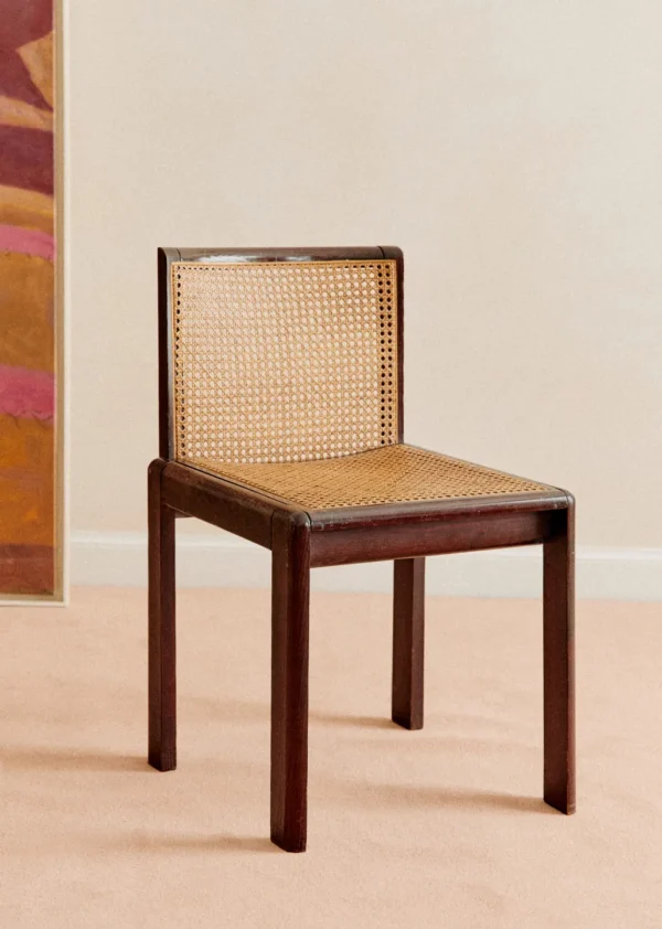Chaise En Cannage Vintage