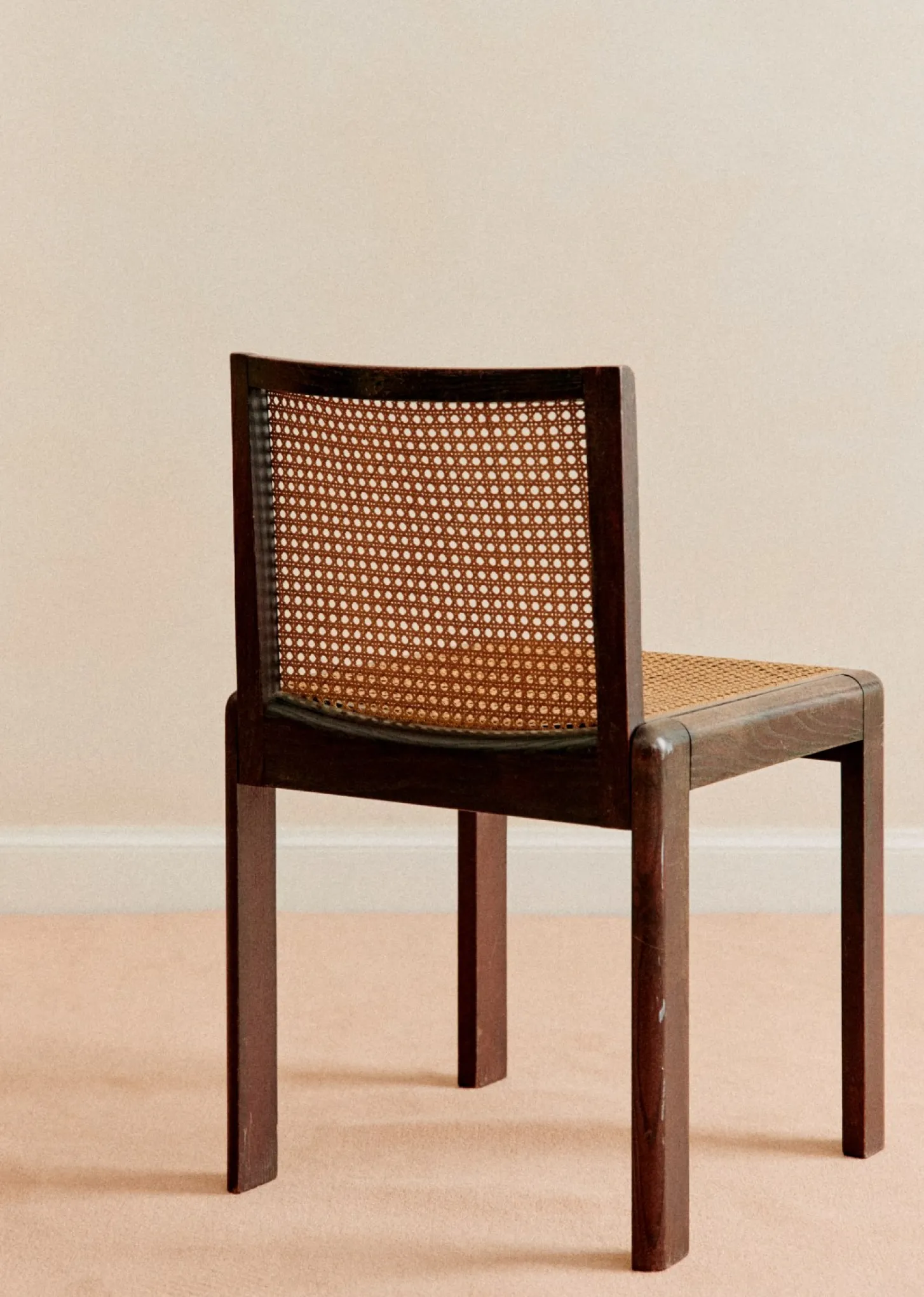 Chaise En Cannage Vintage