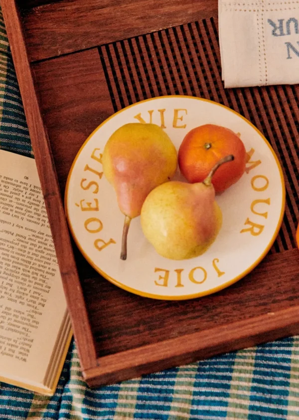 Coffret De 3 Assiettes Poème