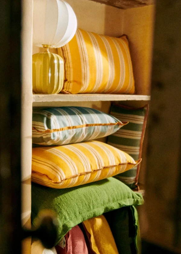 Coussin Rayures Amalfi -  Grand Modèle