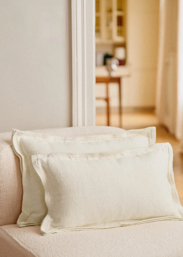 Coussin Toile De Lin -  Grand Modèle