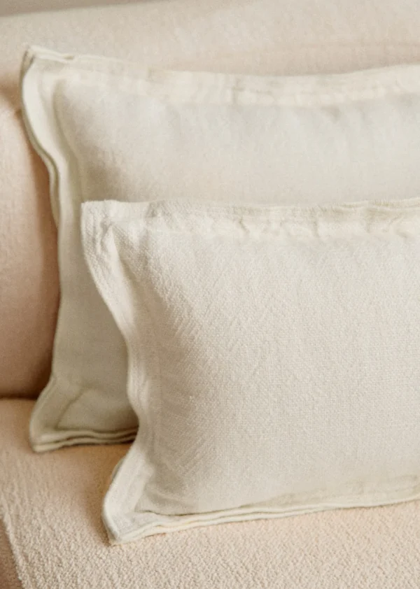 Coussin Toile De Lin -  Grand Modèle