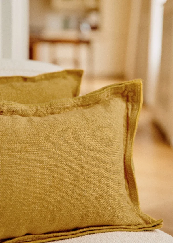 Coussin Toile De Lin -  Grand Modèle