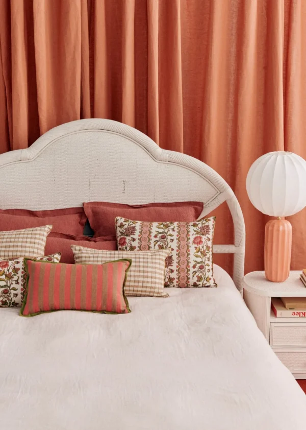 Ensemble De Chambre Vintage : Tête De Lit Et Paire De Chevets