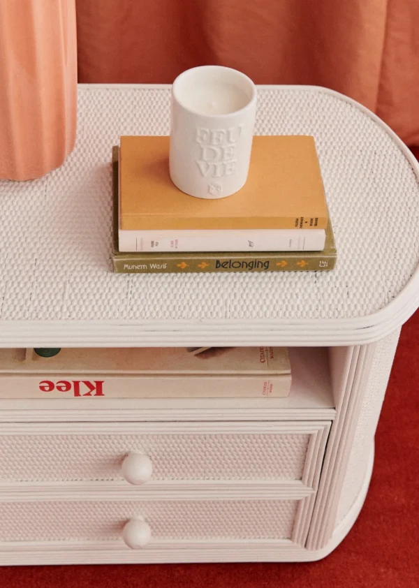Ensemble De Chambre Vintage : Tête De Lit Et Paire De Chevets