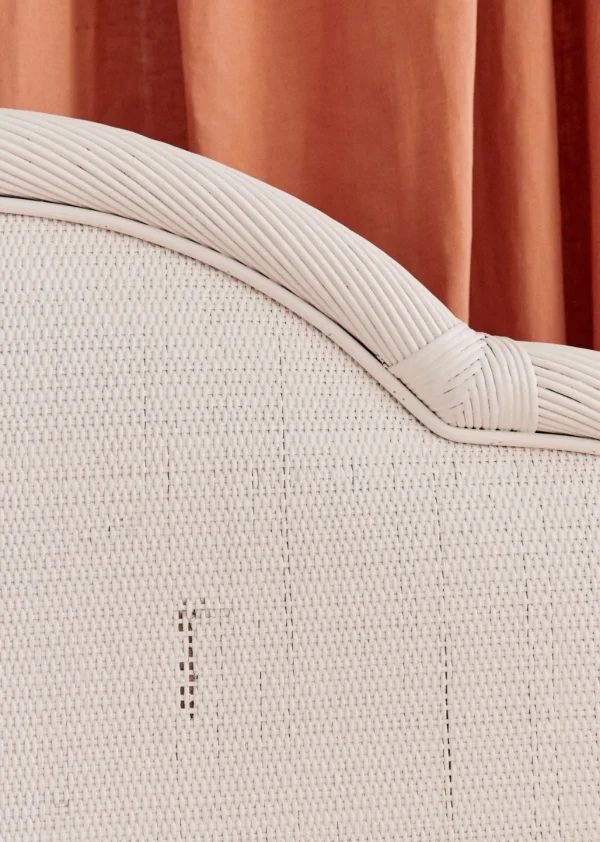 Ensemble De Chambre Vintage : Tête De Lit Et Paire De Chevets