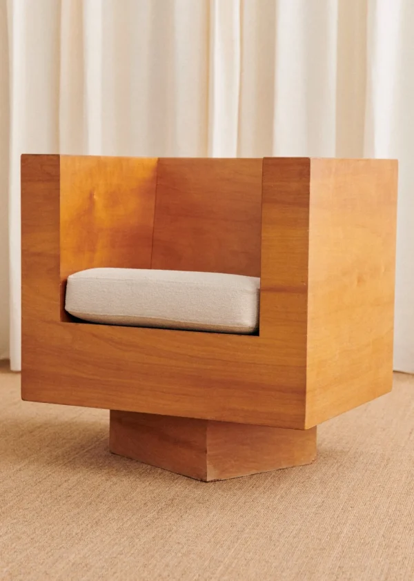 Fauteuil Cubique Vintage