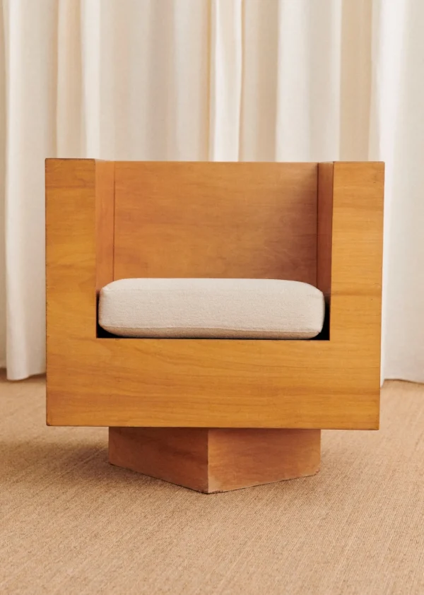 Fauteuil Cubique Vintage