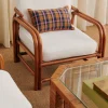 Fauteuil En Rotin Vintage
