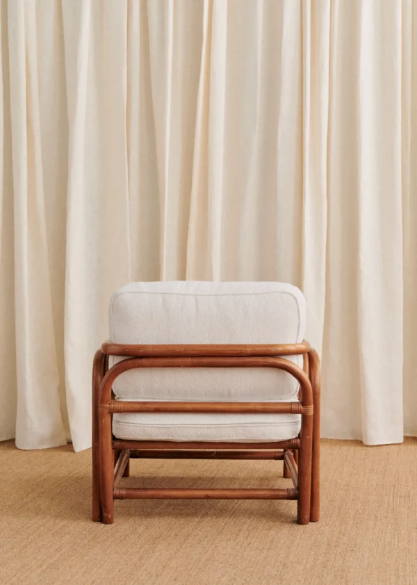Fauteuil En Rotin Vintage