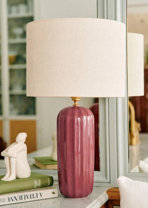 Lampe Traviata Grand Modèle - Framboise
