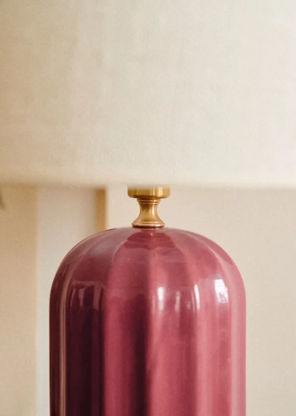 Lampe Traviata Grand Modèle - Framboise