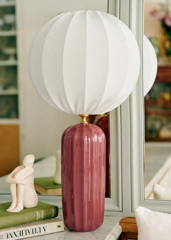 Lampe Traviata Grand Modèle - Framboise