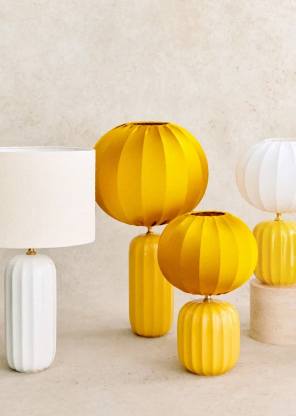 Lampe Traviata Petit Modèle - Jaune Citron
