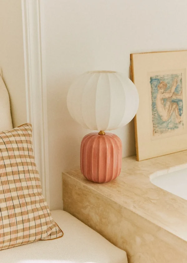 Lampe Traviata Petit Modèle - Rose Amalfi