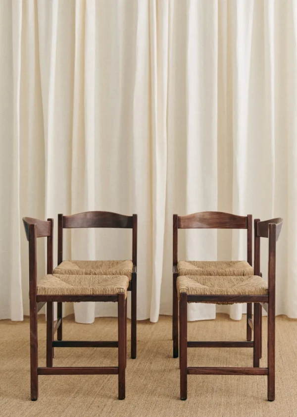 Lot De 4 Chaises Italiennes Années 1970