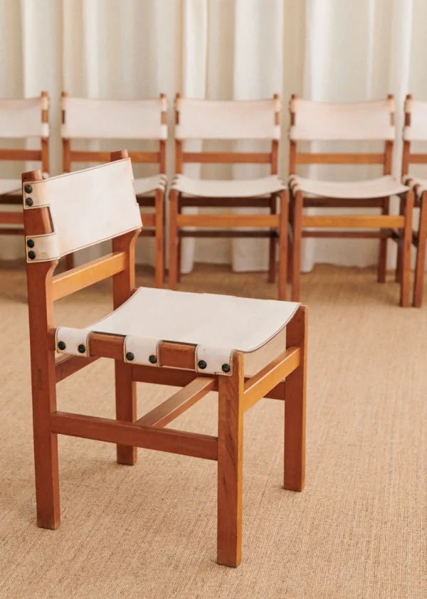 Lot De 6 Chaises Maison Regain Années 1960