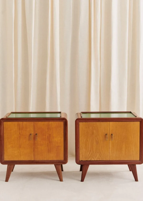 Paire De Chevet Vintage Années 1950