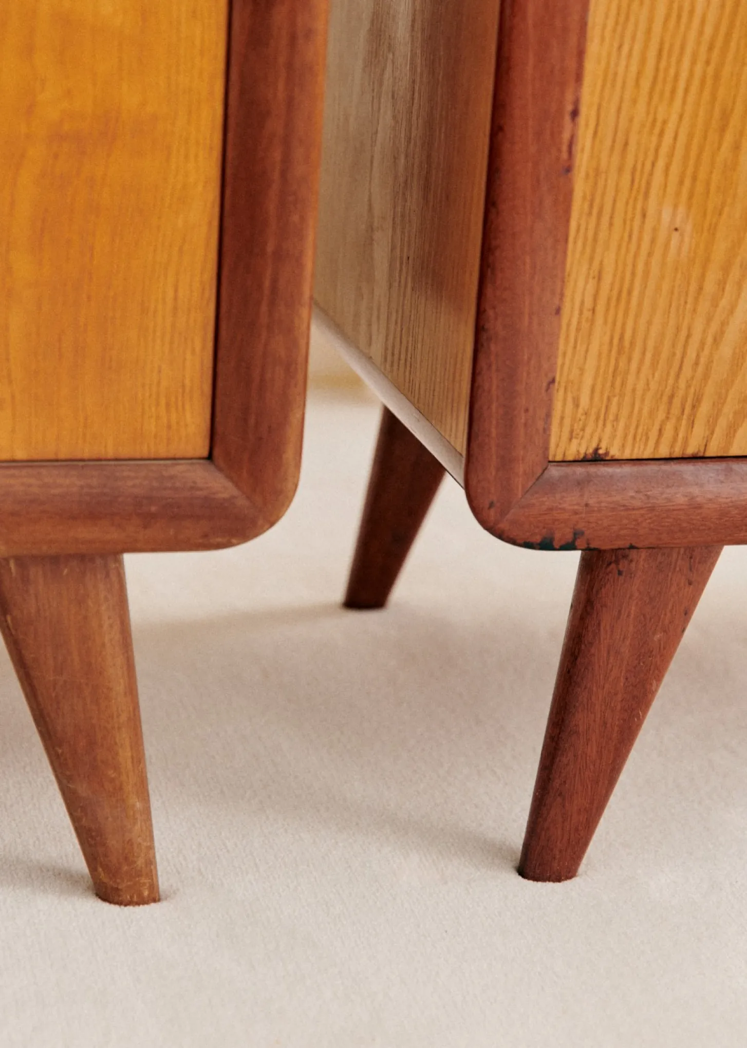 Paire De Chevet Vintage Années 1950