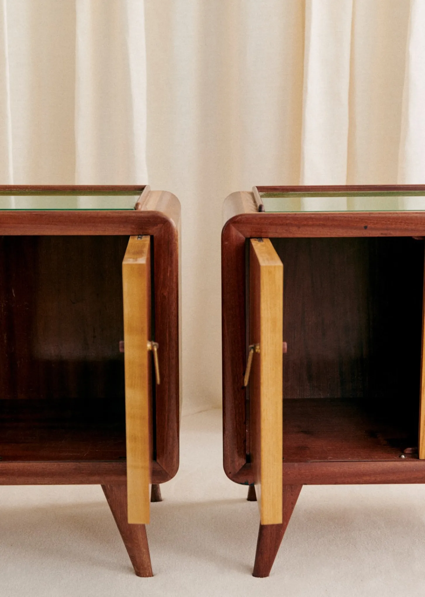 Paire De Chevet Vintage Années 1950