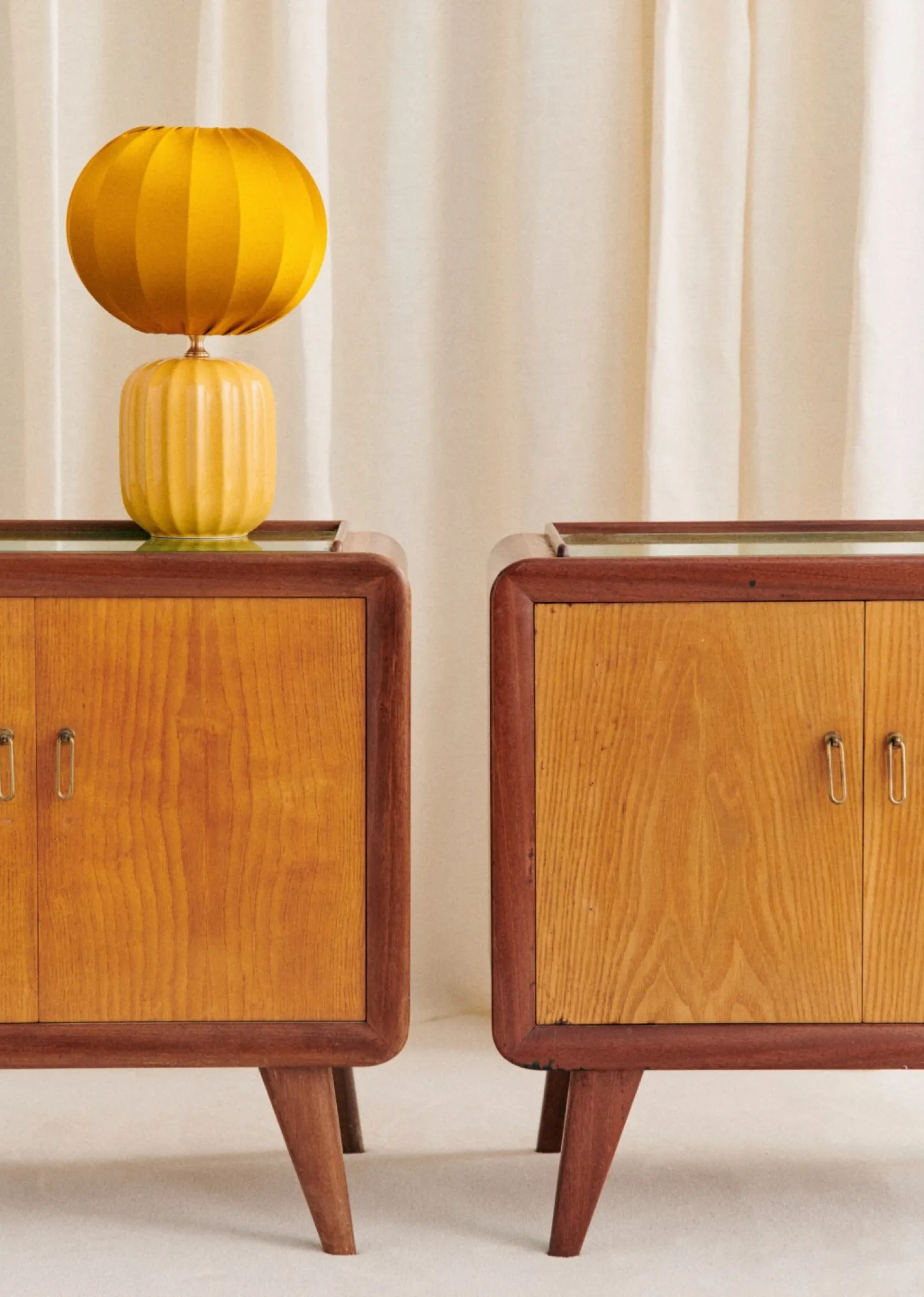 Paire De Chevet Vintage Années 1950