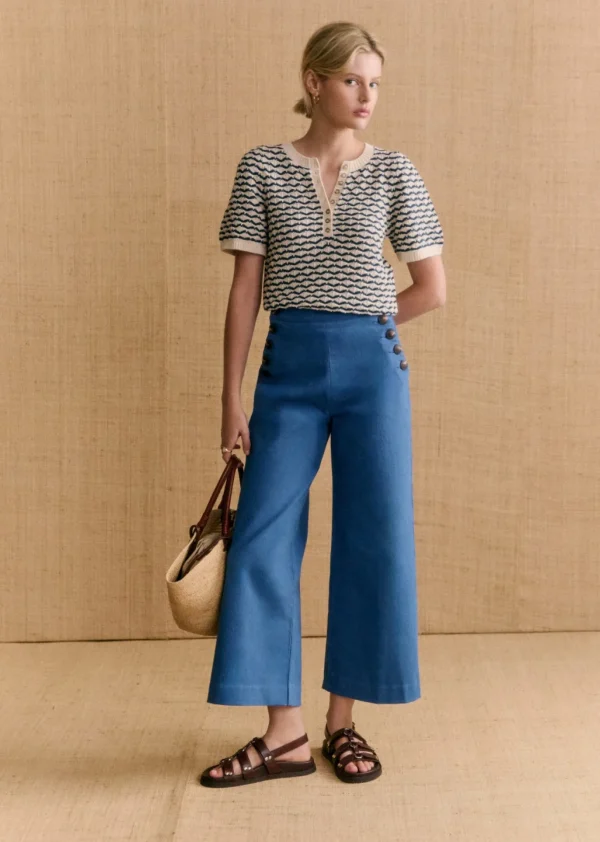Pantalon Marino Crop