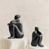 Sculpture Guénolée Courcoux - Femme Dans Ses Pensées Grand Modèle
