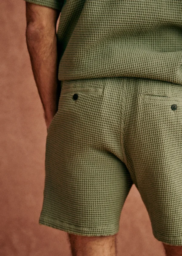 Short Priam Gaufré