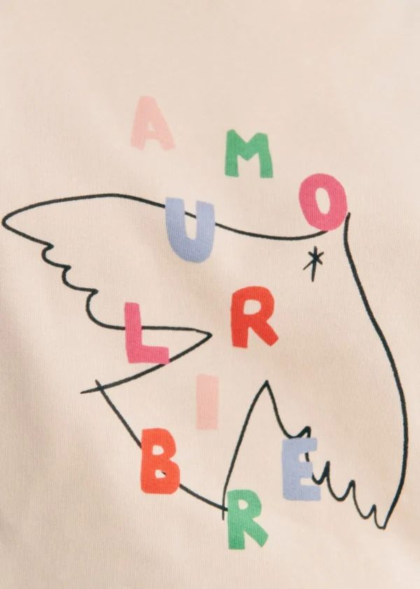 Sweat-Shirt Amour Libre Oiseau - Sézane X Pangea