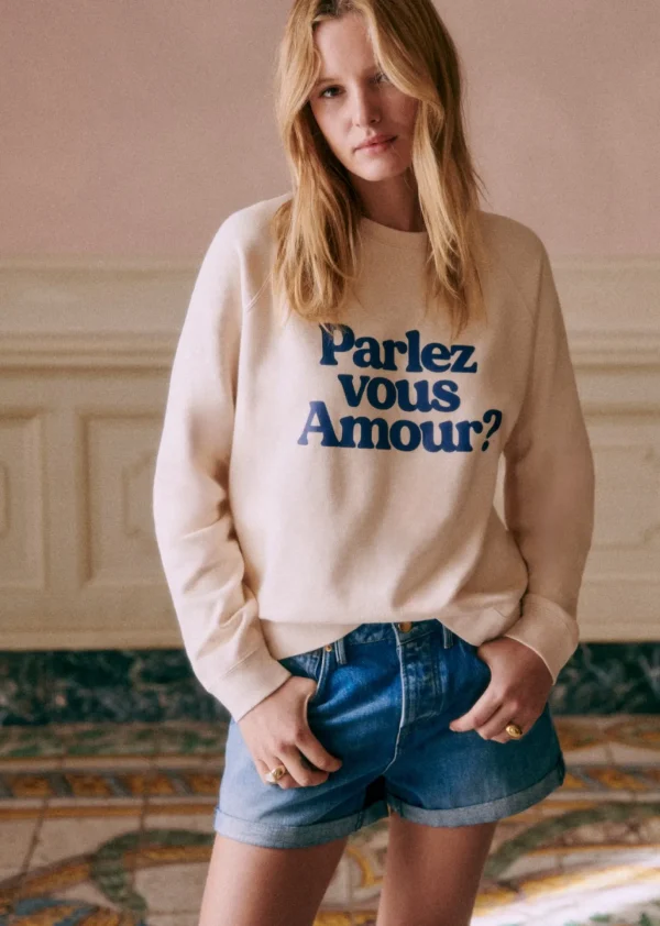 Sweat-Shirt Parlez Vous Amour - Création Solidaire